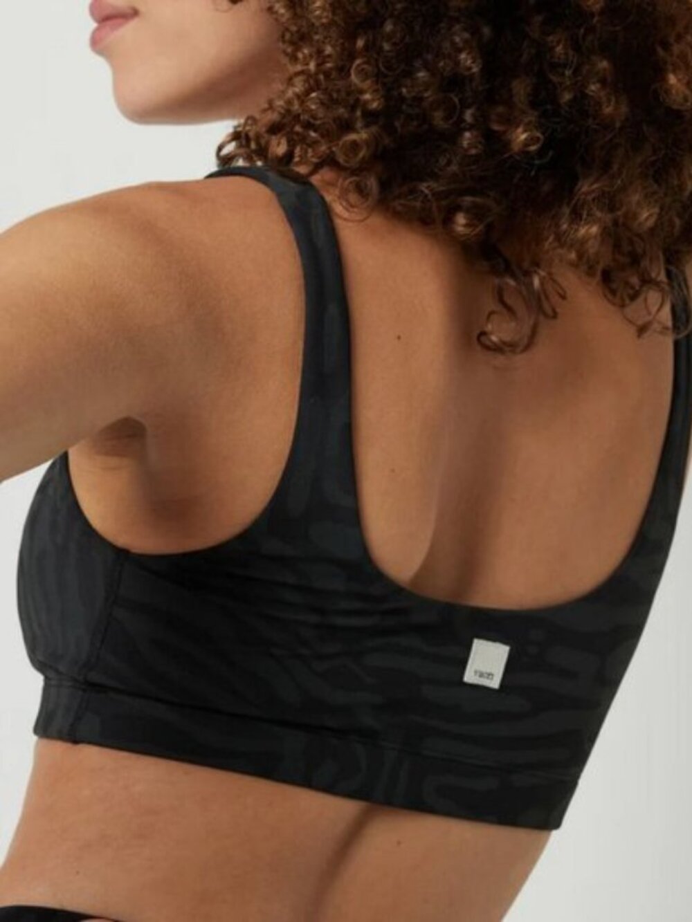 VUORI Maze Jacquard Bra Women's Sports Bra Black Maze M Zebra Animal Print Yoga